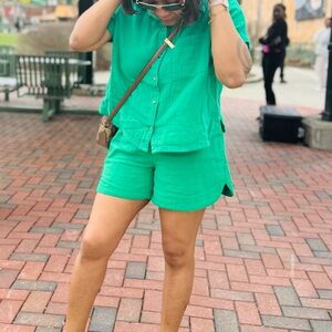 Old Navy Bright Green Casual Set